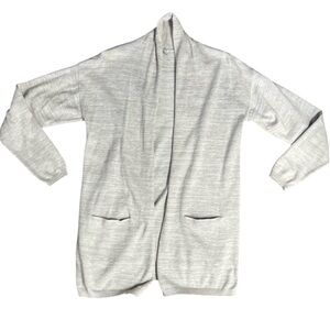 Margaret O’Leary Light Cream Open Front Cardigan Organic Cotton